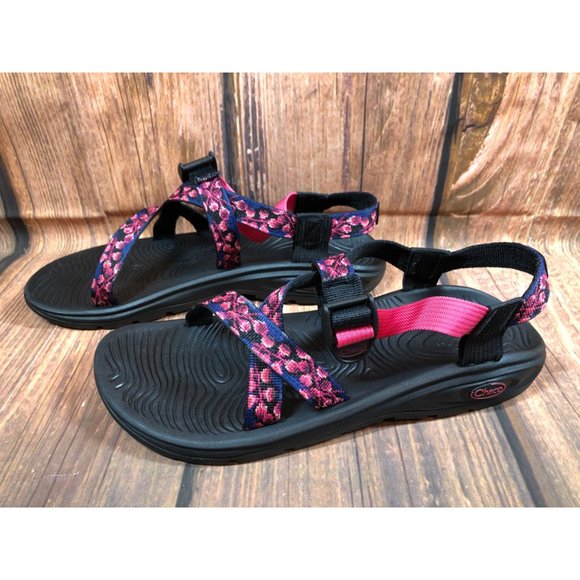 Chaco | Shoes | Chaco Zvolv Z Dark Reef Pink Blue Floral J15576 Sport  Sandals Womens 10 9e3 | Poshmark
